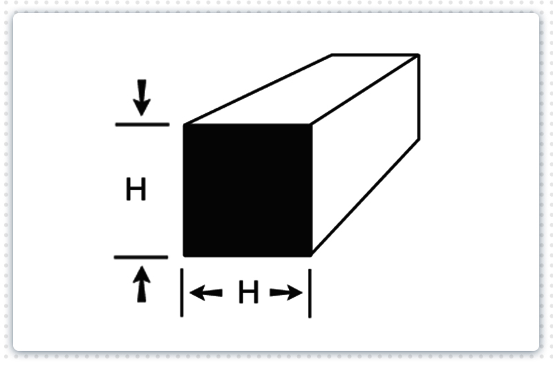 aluminium square bar