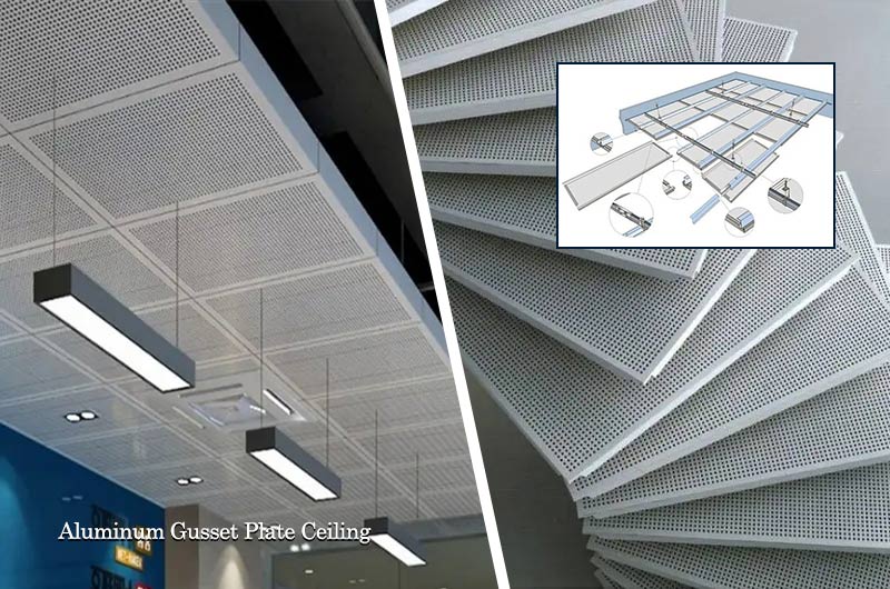 Aluminum Gusset Plate Ceiling