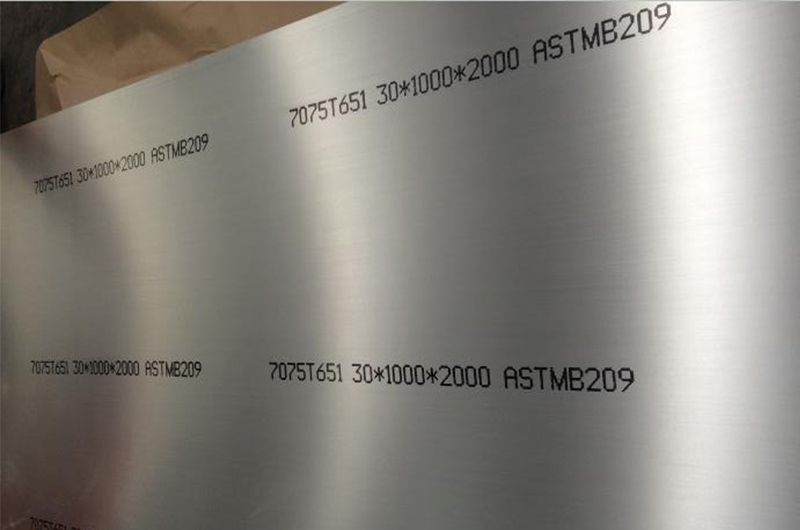 complete marking on aluminium plates