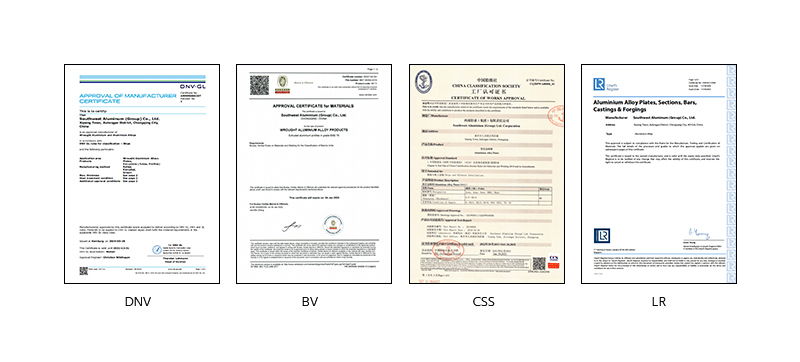 society certificates of Aiboer 5083 plate